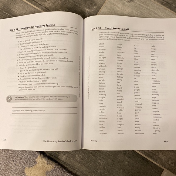 The elementary teachers book of lists - Picture 4 of 5